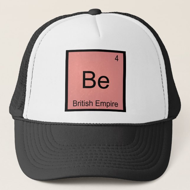 Boné Ser - Símbolo do Elemento Químico do Império Britâ (Frente)