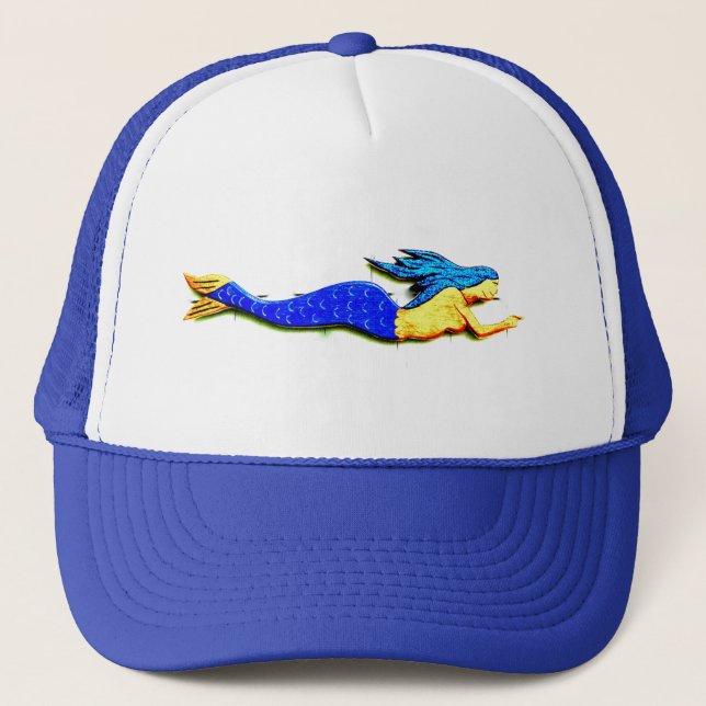 Boné sereia de cauda azul (Frente)