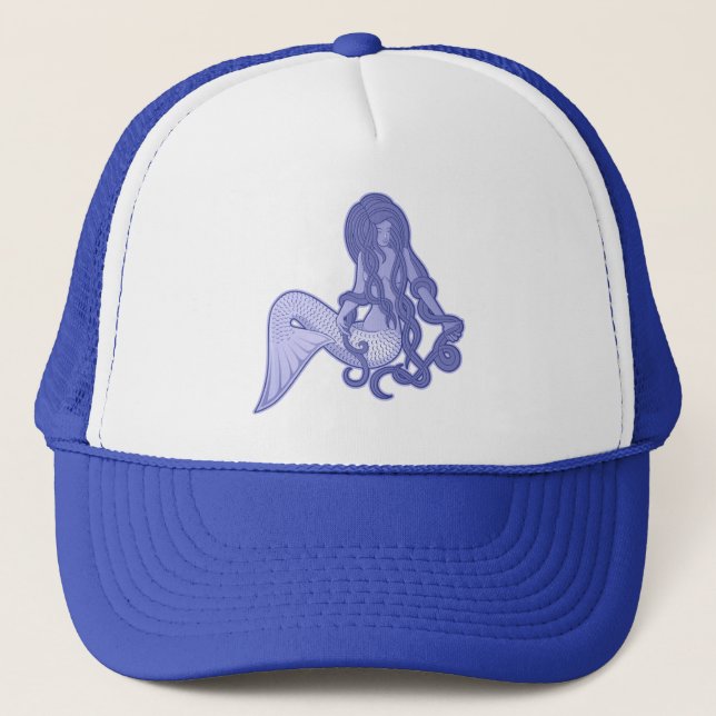 Boné Sereia Sentada Azul (Frente)