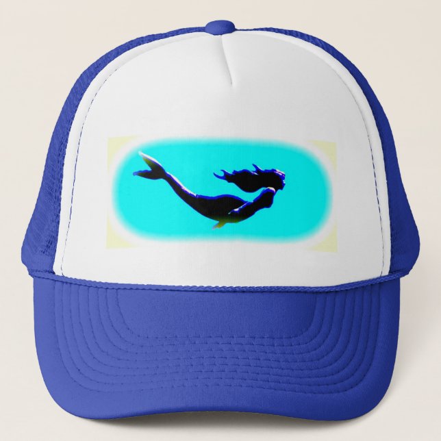 Boné sereia submarina nadando (Frente)
