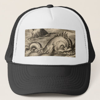 Boné Serpente de mar que monta uma onda