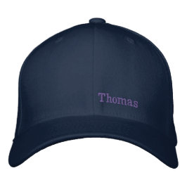 Boné Seu Nome, Minimalista Roxo Simples e Limpo