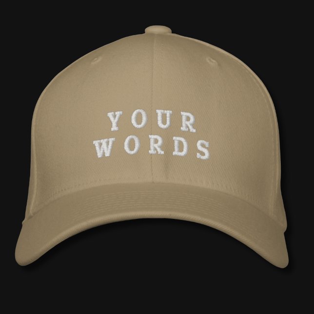 Boné Seu Word Khaki (Criador carregado)