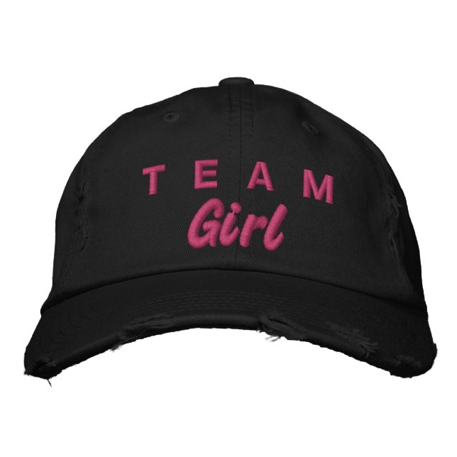 Boné Sexo de Garota da Equipe - Rosa (Frente)