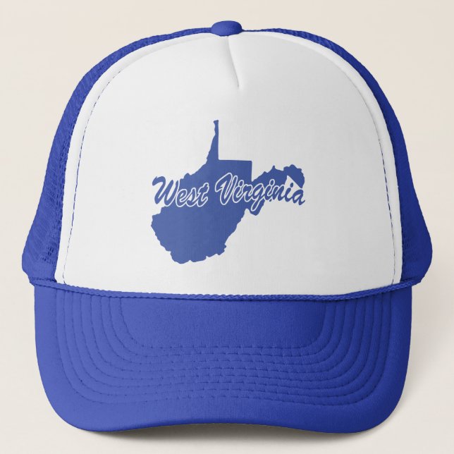 Boné Shape Trucker Hat, Estado da Virgínia Ocidental (Frente)