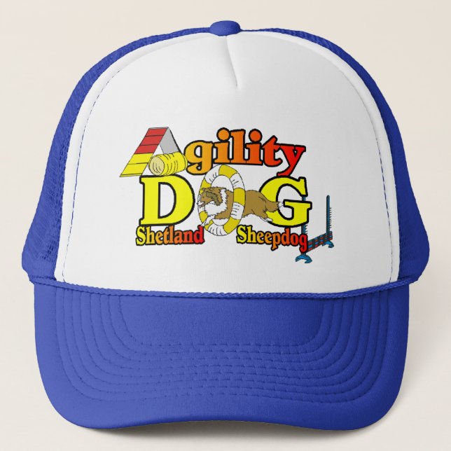 Boné Sheltie Agilidade Shetland Sheepdog Gifs (Frente)