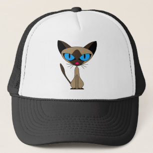 Boné Siamese se você por favor - chapéu do gato Siame