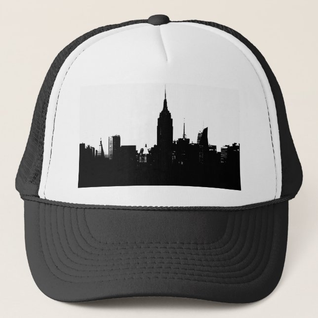 Boné Silhouette Black White New York (Frente)
