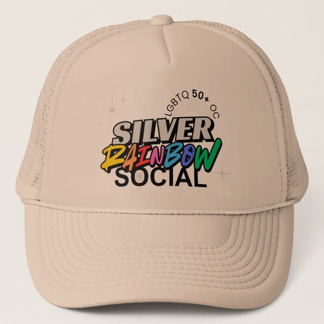 Boné Silver Rainbow Social Trucker Hat (Frente)