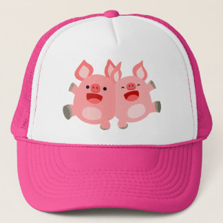 Boné SIM! Cartoon Bonito Porco Chapéu