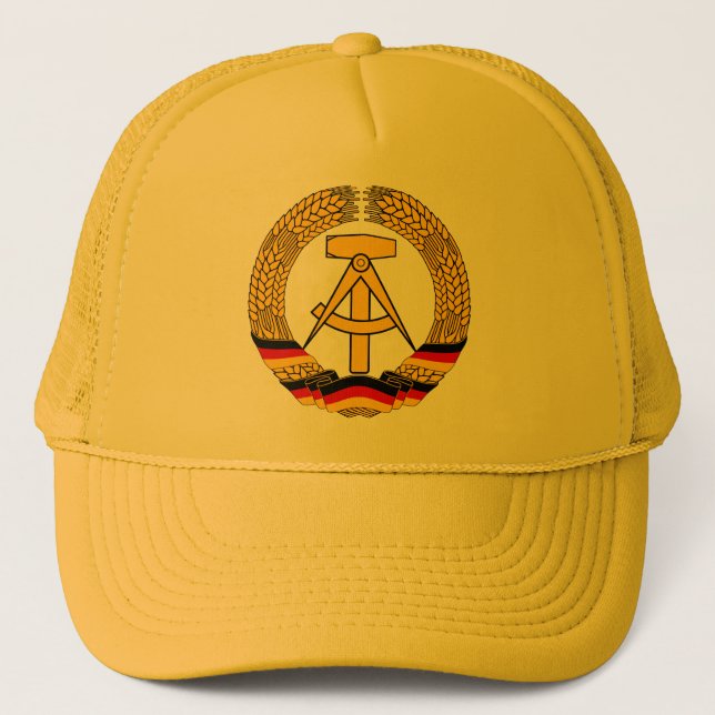Boné Simbolize o der RDA - emblema nacional do GDR (Frente)
