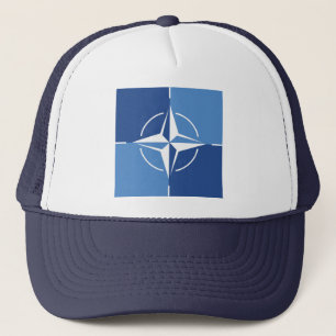Boné Símbolo de bandeira da NATO ONAT Organização do Tr