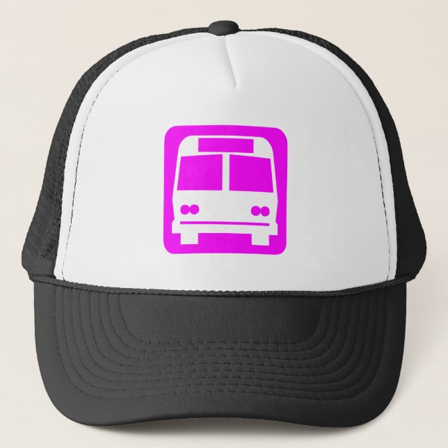 Boné Símbolo de barramento - Magenta (Frente)