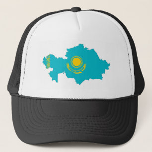 Boné símbolo de forma do mapa do país do cazaquistão
