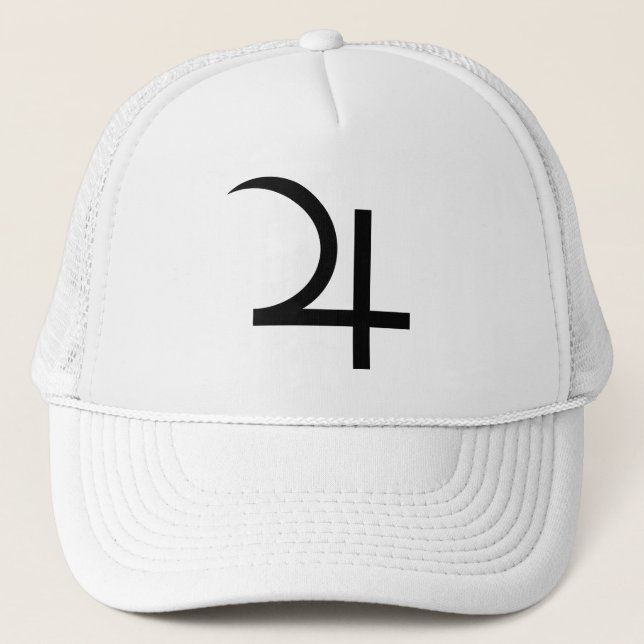 Boné Símbolo de Júpiter planeta (preto) (Frente)