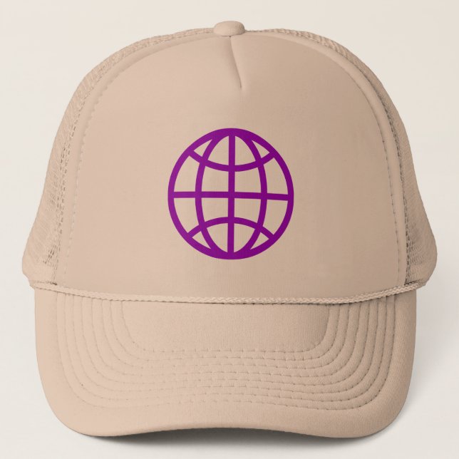 Boné Símbolo do globo - Roxo (Frente)