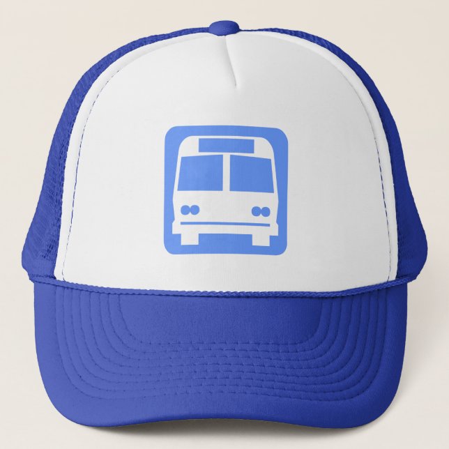 Boné Símbolo do ônibus - azul bebé (Frente)