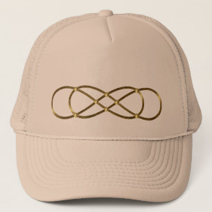 Boné Símbolo duplo infinito - Dourado antigo