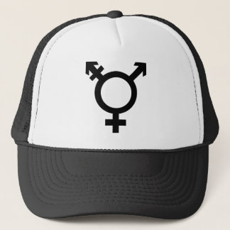 Boné Símbolo preto do Transgender