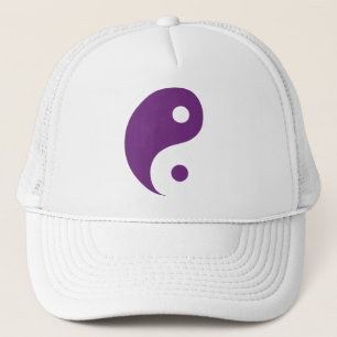 Boné Símbolo Taoísta Yin Yang Roxo
