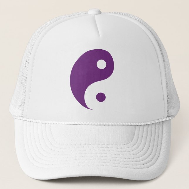 Boné Símbolo Taoísta Yin Yang Roxo (Frente)
