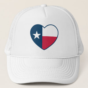 Boné Símbolos do Texas, Texas Flag, Heart
