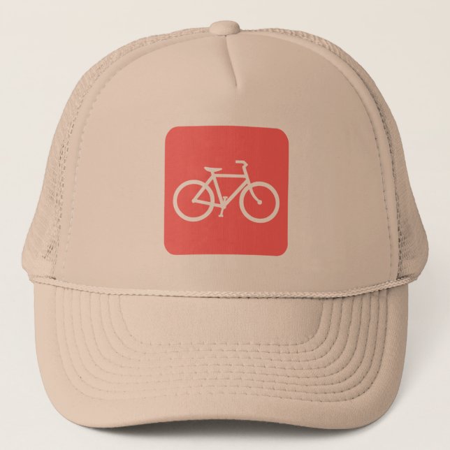 Boné Sinal de Bicicleta - Rosa Tropical (Frente)