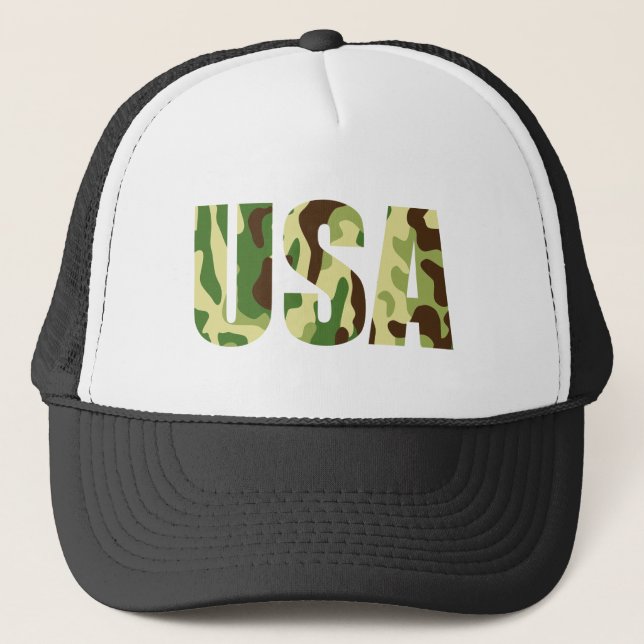 Boné Sinal de camuflagem khaki nos EUA (Frente)