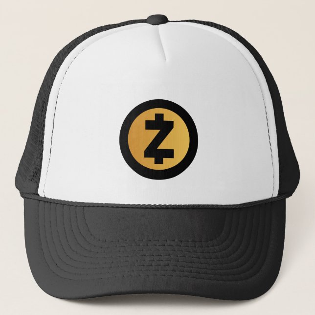 Boné Sinal de Moeda Criptográfica Zcash Legal (Frente)