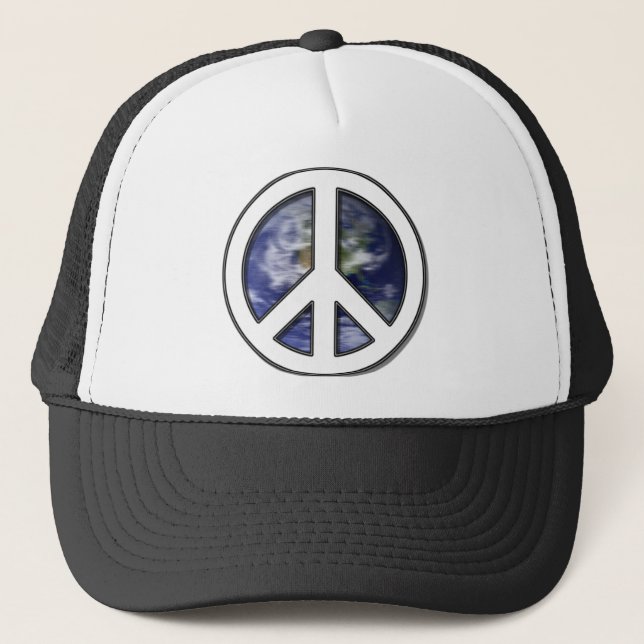 Boné Sinal de Paz Branco da Terra7 (Frente)