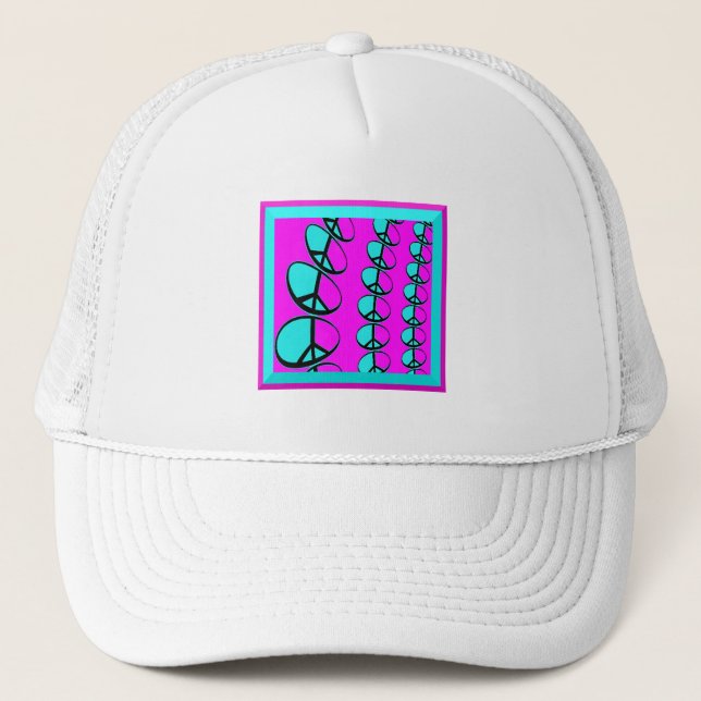 Boné Sinal de Paz Cadeias Trucker Hat (Frente)