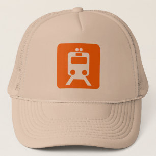 Boné Sinal de trem - Laranja