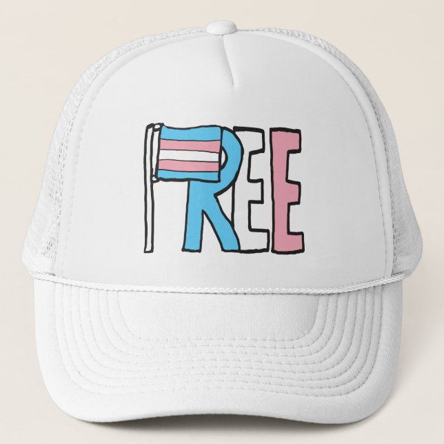 Boné Sinalizador de Direitos Trans Gratuitos (Frente)