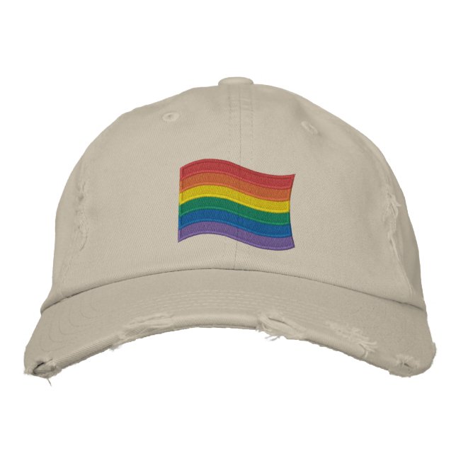 Boné Sinalizador de Orgulho LGBTQ+ Tradicional Embarcad (Frente)