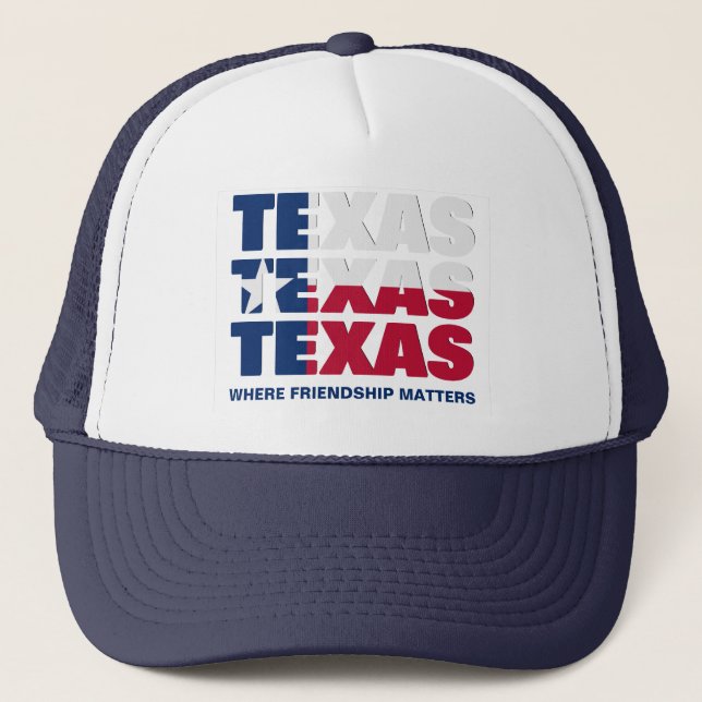 Boné SINALIZADOR DE TEXAS Personalizado Patriótico (Frente)