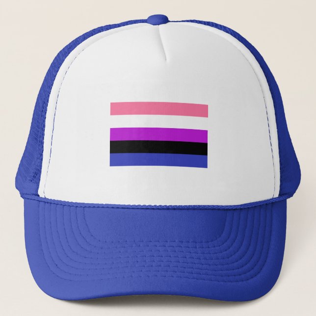 Boné Sinalizador do Orgulho Genderfluido (Frente)