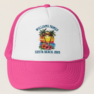 Boné Sindicato da Família Palm Tree Beach do Cruzeiro P