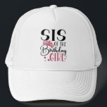 Boné Sis da Garota de Aniversário Personalizada Corresp<br><div class="desc">Procurando uma camisa de aniversário que fará sua festa terminar? Olhe só as camisas da nossa equipe de aniversário! Estas camisetas de na moda são perfeitas para qualquer festa de aniversário do dia fora. Nossas camisas combinam um presente de excelente para seus amigos e família, e podem ser vestidas juntas...</div>