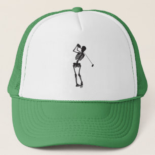Boné Skeleton Golfer Trucker Hat - Morto Irons