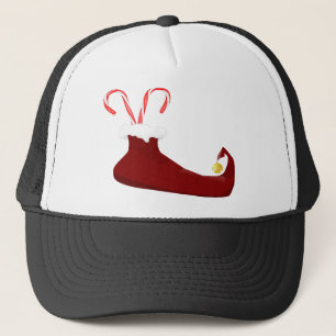 Boné Slipper Red Elf com Canas Doces