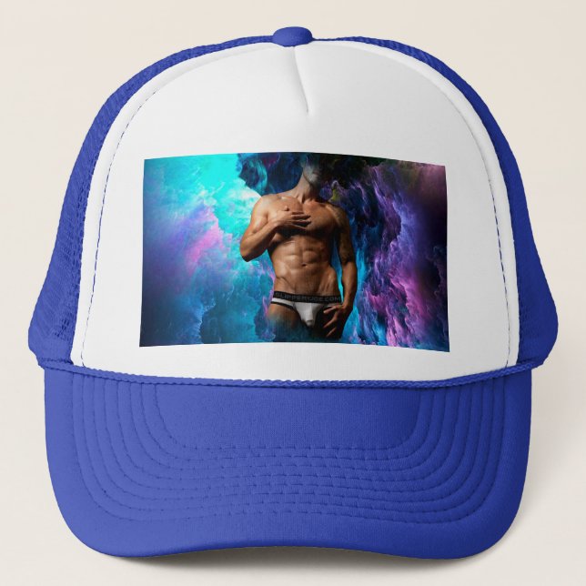 Boné SlipperyJoe's cueca masculina musculosa protuberân (Frente)