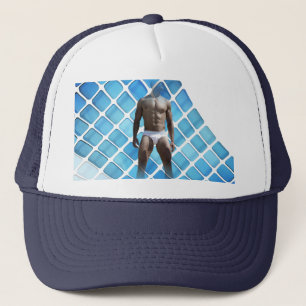 Boné SlipperyJoe's homem musculoso abdômen definido cue