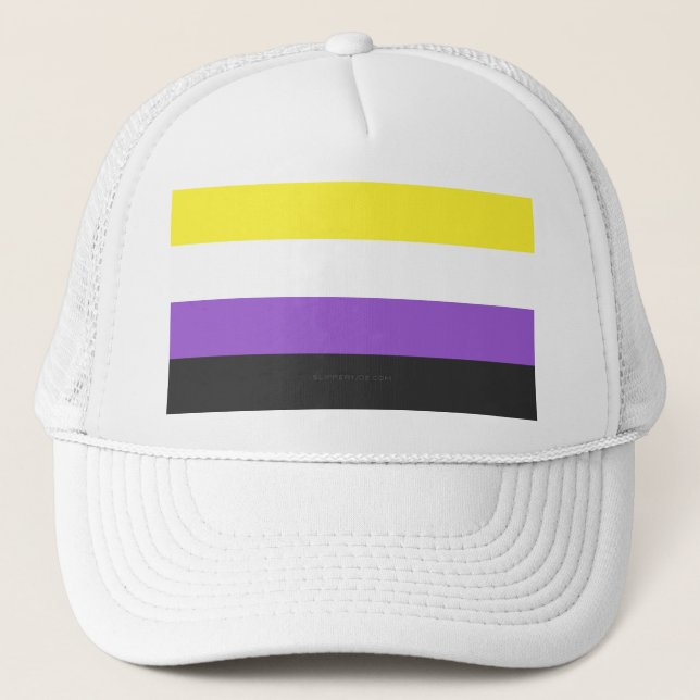 Boné SlipperyJoe's Nonbinary Pride Flag gay LGBTQ (Frente)