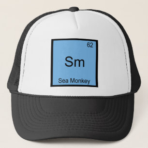 Boné Sm - Camiseta do Símbolo do Elemento Químico do Ma