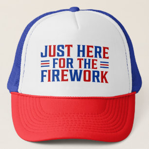 Boné Só Aqui Para Os Fogos De Artifício Engraçados Para