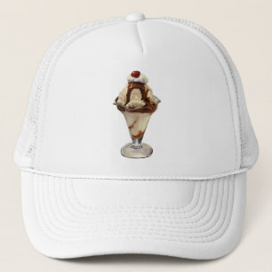 Boné Sobremesas de Sundae de Sorvete com Chocolate Quen