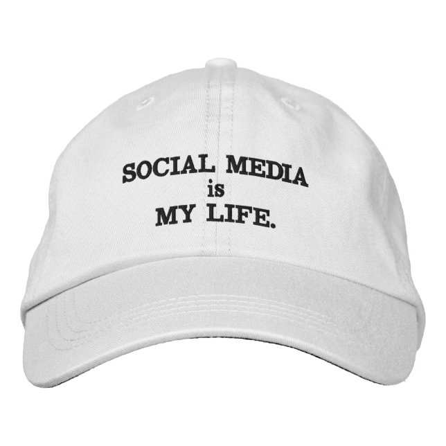 Boné Social Media Life Adjustable Cap (Frente)