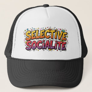 Boné Socialite Seletiva Arte Pop Cômica Retro