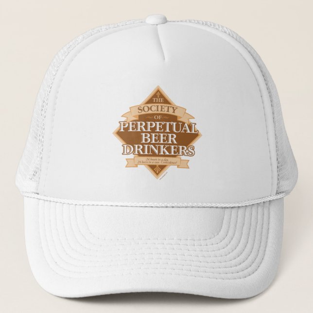Boné Sociedade de Beers Perpétuos Beer Drinkers Hat (Frente)