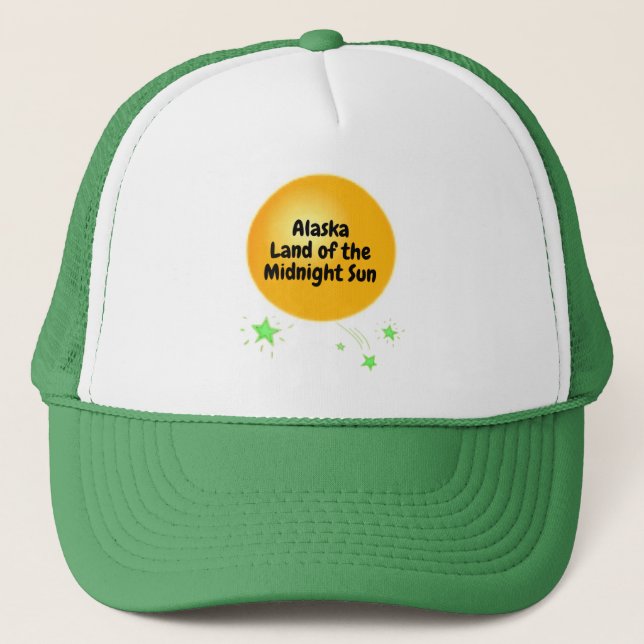 Boné Sol Dourado da Meia-Noite do Alasca (Frente)